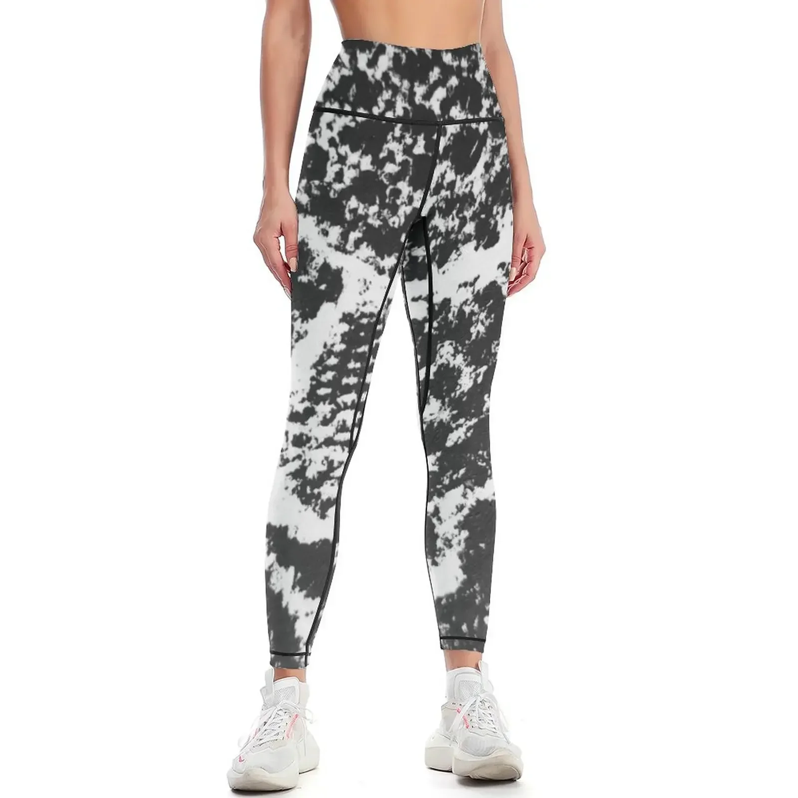 

BLACK AND WHITE PATTERN Leggings jogging pants trousers gym wear Women's fitness Womens Leggings