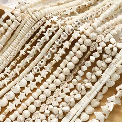 Natural White Turquoise Simulation Skeleton Head Starfish Straight Hole Beaded Spacer DIY Bracelet Earrings Jewelry Accessories