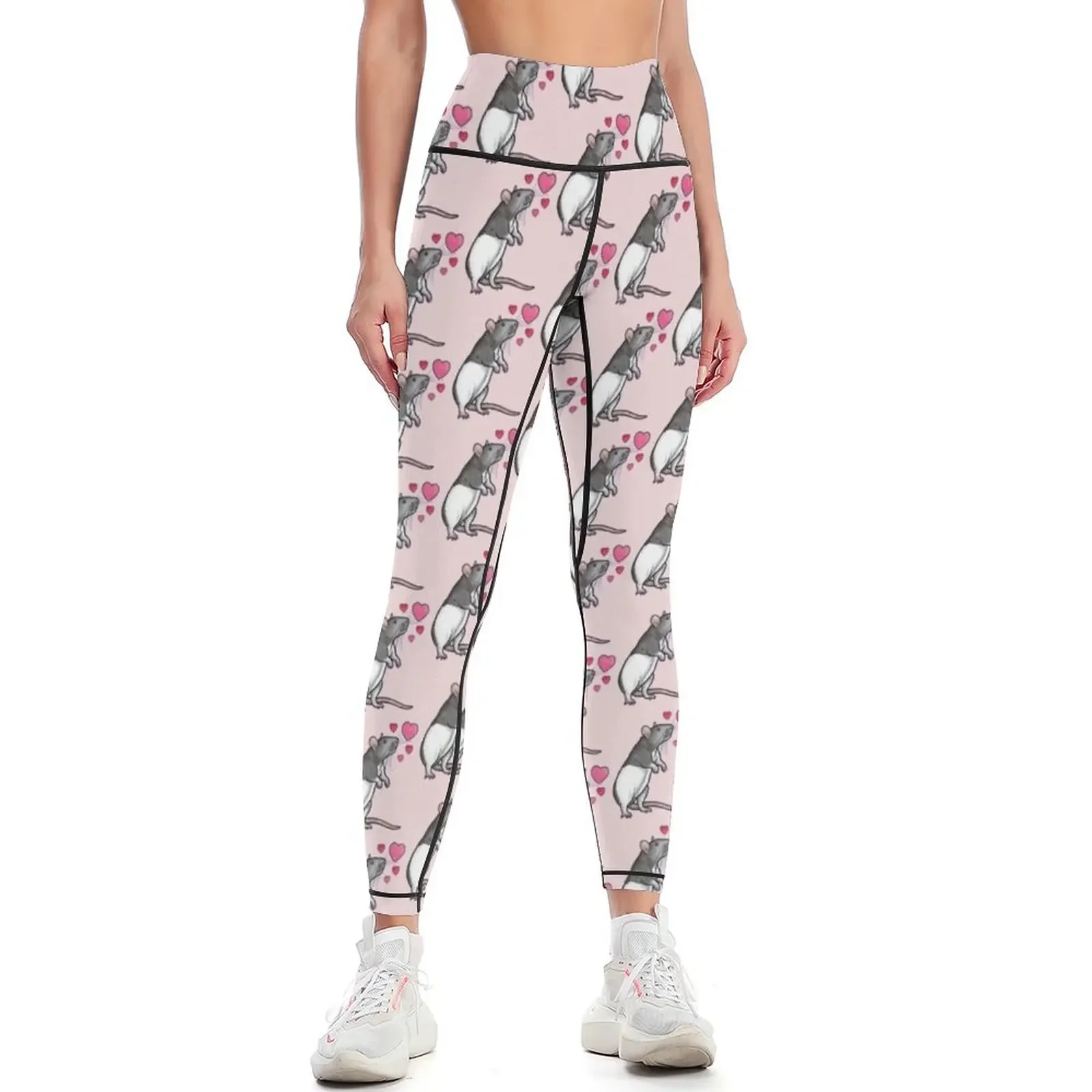 Hooded rat love (topear) Leggings Fitness's gym clothes Fitness woman flared Female legging pants Womens Leggings