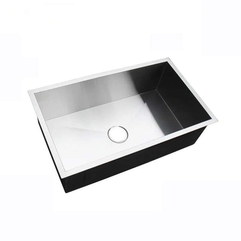 right-angle under-counter large single sink kitchen sink, handmade sink