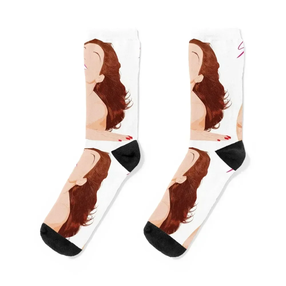

Rocio Jurado Socks retro snow funny sock Stockings man Man Socks Women's
