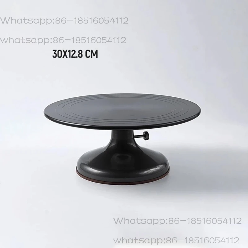 Commercial Cake Turntable - Heavy-Duty Rotating Icing Stand with Locking Base for Frosting, Decorating, and Baking 12 Inch