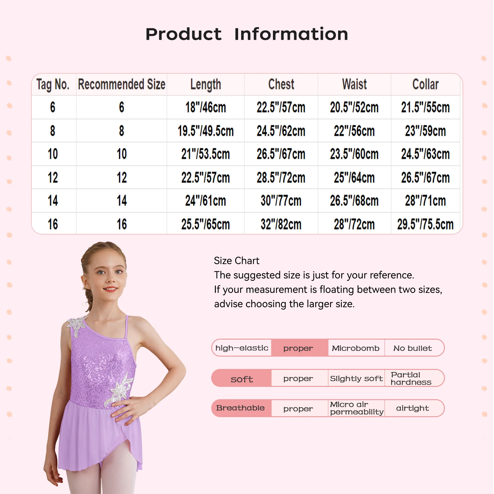 Kids Girls Figure Skating Ballet Dance Leotard Dress Gymnastics Acrobatics Performance Dancewear Sleeveless Sequins Floral Tutu