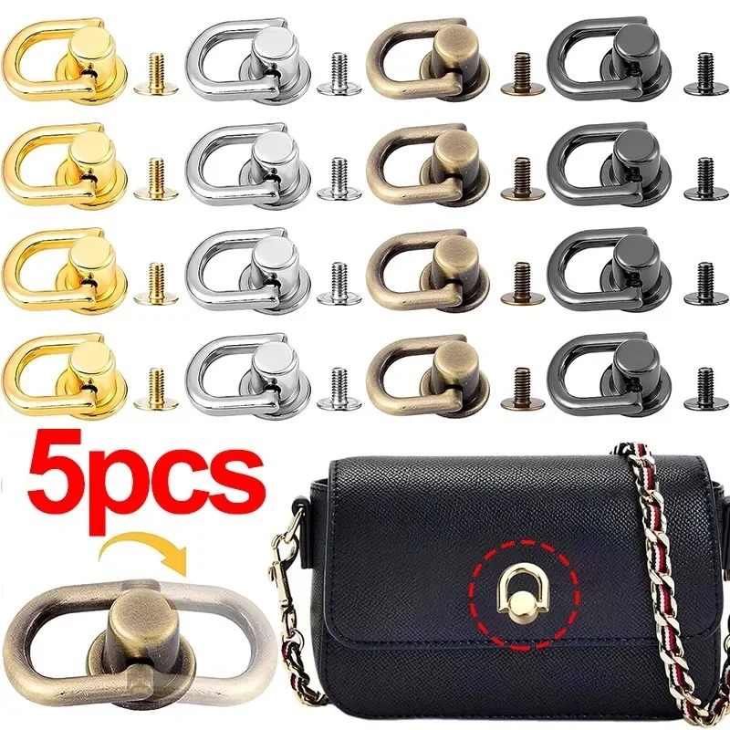 1/5pcs Metal Bag Rivet Nail Buckle Studs for DIY Handbag Belt Hanger Leather Craft Luggage Buckle Tong Snap Hardware Accessorie