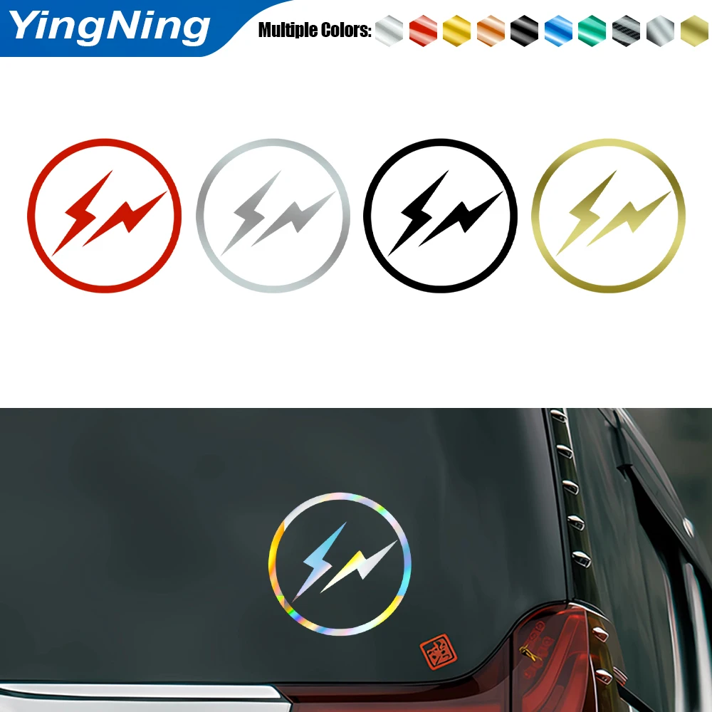 

Holographic Lightning Bolt Car Sticker Creative Vinyl Decal Waterproof JDM Reflective Auto Window Bumper Laptop Decor Sticker