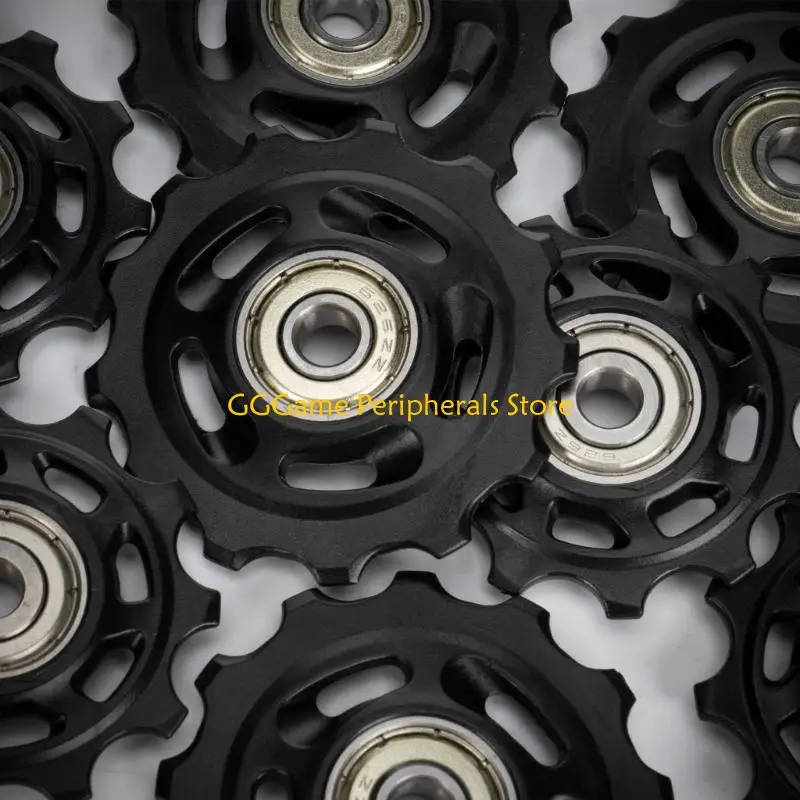 U55B Bike Rear Derailleur Wheel Pulley Wheel Replacement For 9/10/11 Speed Aluminum Bike Sealed Bearing Replacement