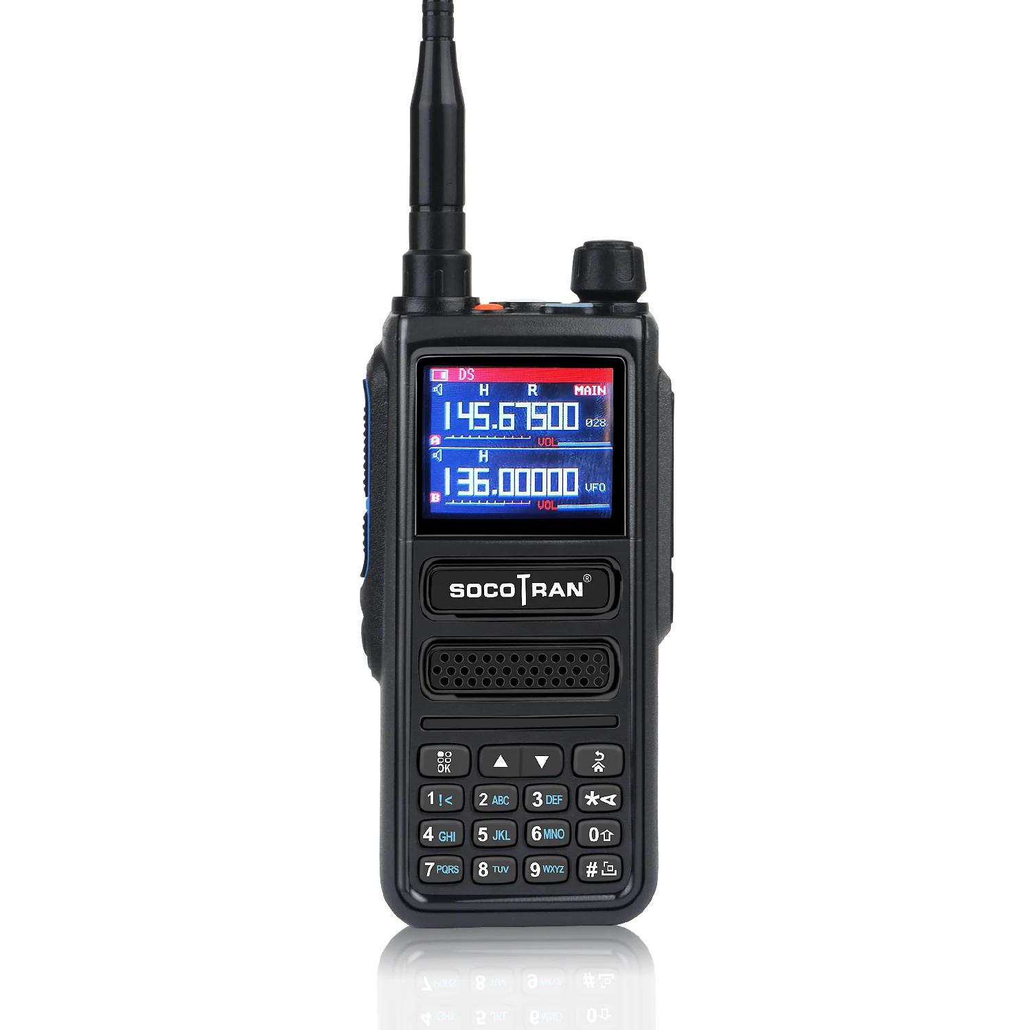 Socotran 10W FB-8810  Amateur Two Way Radio Transceiver 6 Bands 256CH Dual PTT NOAA Scanner Aviation Walkie Talkie Long Range