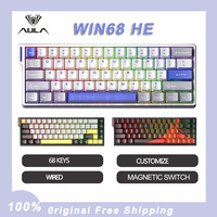 Aula Win68 HE Magnetic Switch MIni E-sports Gaming Keyboard 8k Wired Custom Hot Swap RGB Mechanical Keyboard for Pc Gamer Gift