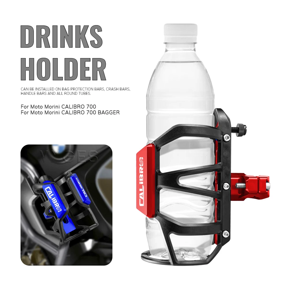 For Moto Morini CALIBRO 700 BAGGER CALIBRO700 BAGGER Motorcycle Beverage Water Bottle Cage Drinks Holder Water Cup Holder