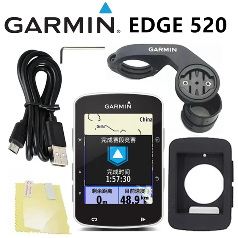 Garmin EDGE 520 Bicycle Cycling GPS Wireless Code Table Supports Multiple Languages Russian Portuguese Spanish 95% New Original