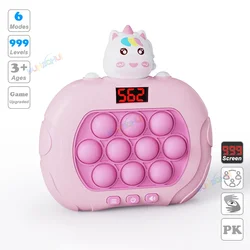 999 Level Electronic Pop Push Quick Push Game Console with LED Display Screen Suitable for Adult and Child Fidget Toy Christmas