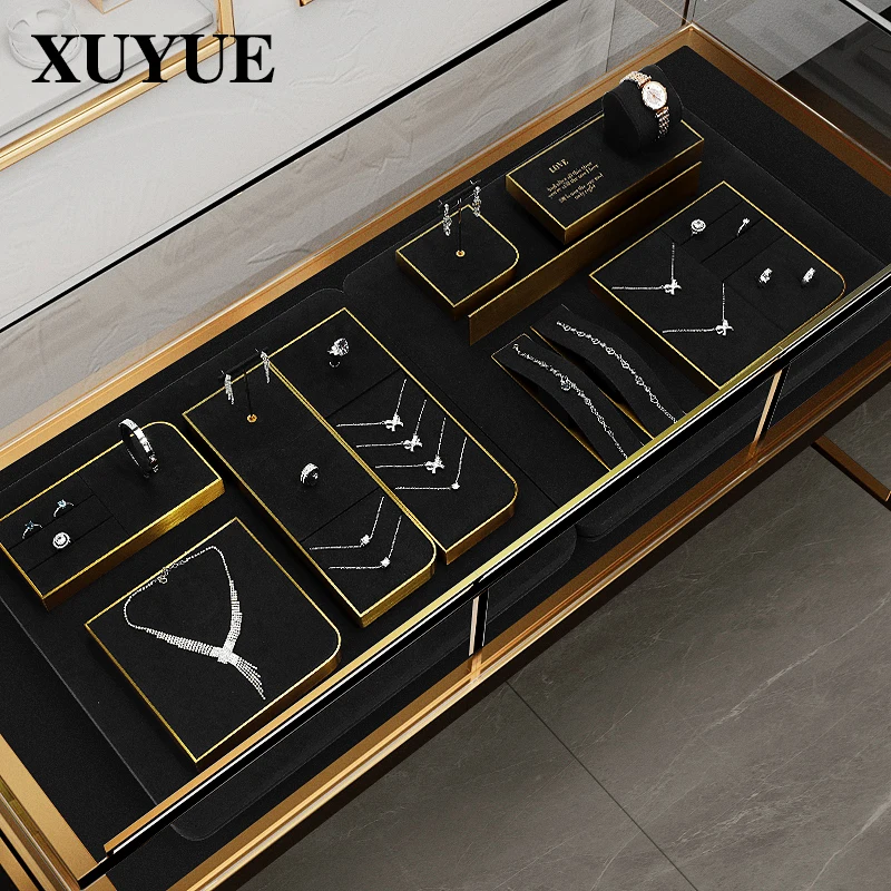 Jewelry Display Props New Light Luxury High Grade Metal Bracelet Ring Pendant Necklace Display Stand