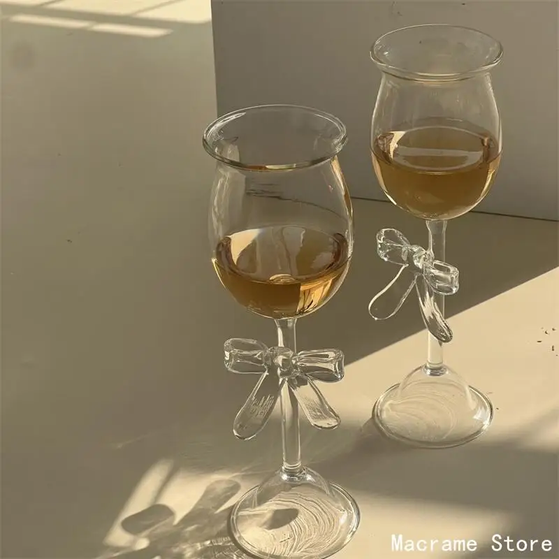 

Colorful Gem Goblet Wine Glass Champagne Coupe Sparkling Resistant Glass Cup Cocktail Dessert Drinking Glasses