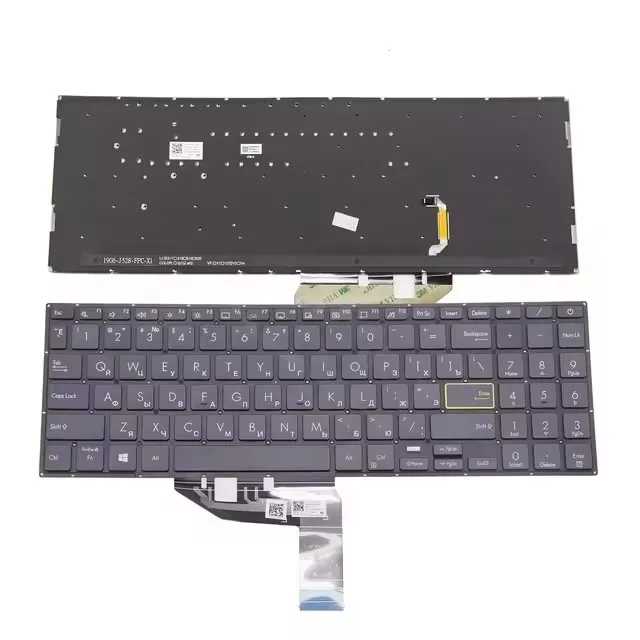 

New Russian Keyboard For Asus VivoBook X513 X513e Black OKN1-BB4US13 RU Layout