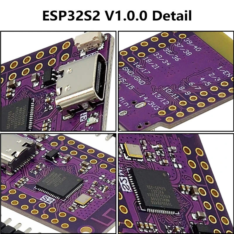 ESP32S2 WiFi+Bluetooth-compatible5.0 Development Board Board V1.0.0 2MB PSRAM Module