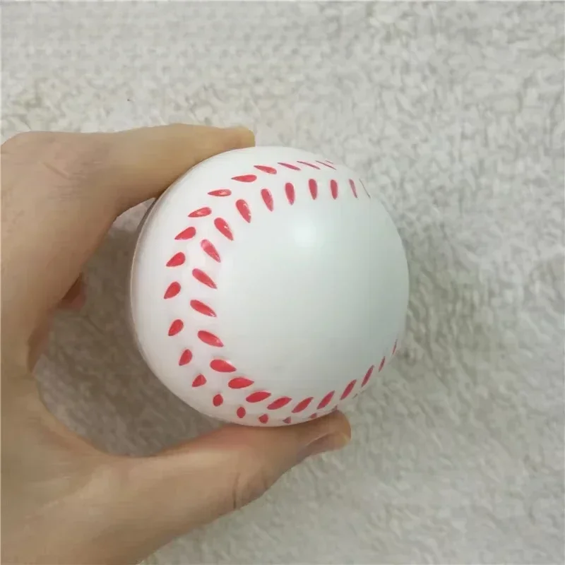 Slow-Rise Stress Balls - Squishy Sports Toy Set (Football, Basketball, Baseball, Tennis), Anxiety Relief