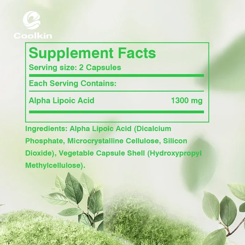 Alpha Lipoic Acid - Anti-aging, Support Cellular Energy, Supports Brain and Nerve Health, Improves Cognitive Function,Metabolism