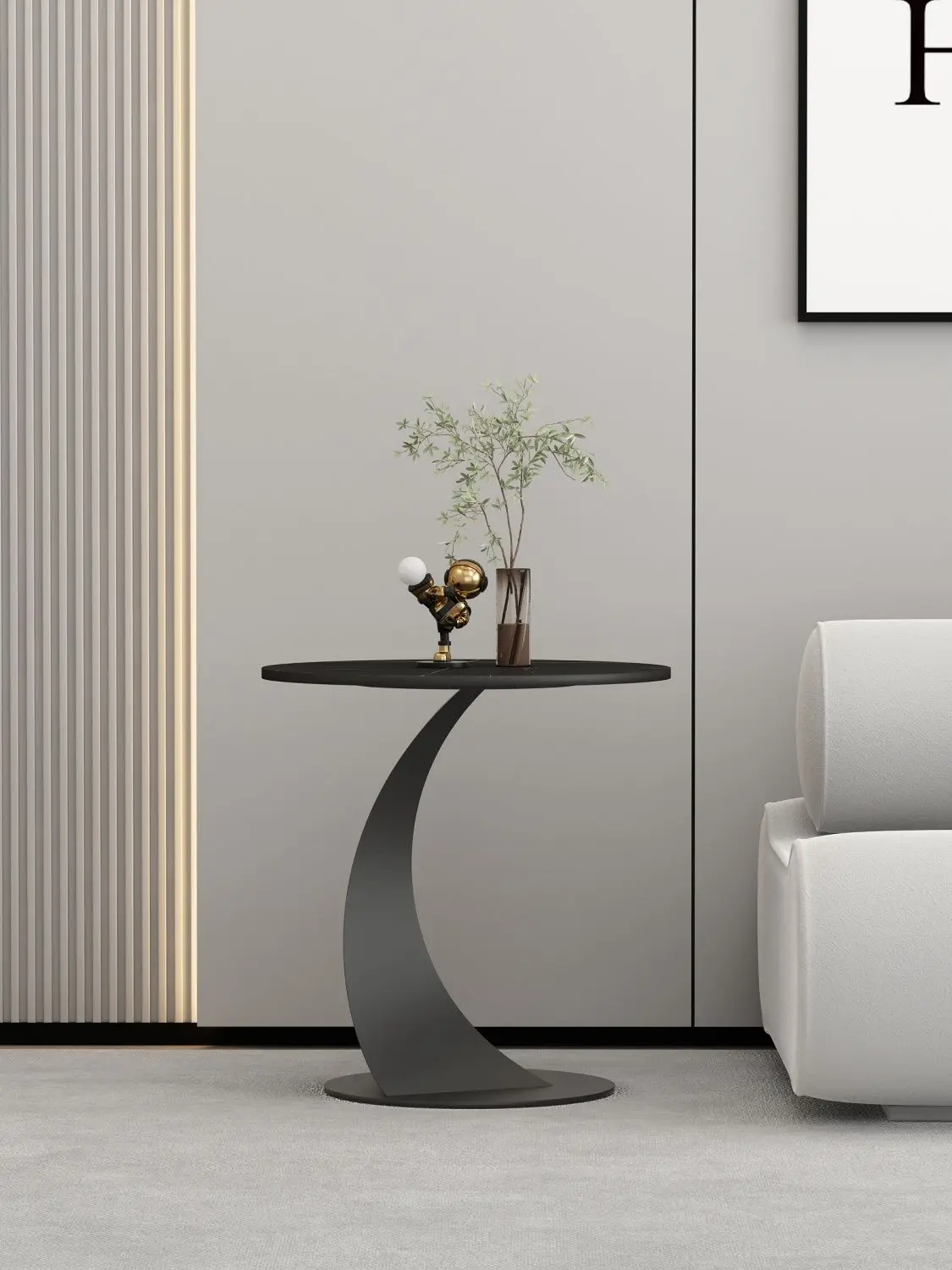 

Мраморный приставной столик — круглый роскошный торцевой столик для небольшого пространства