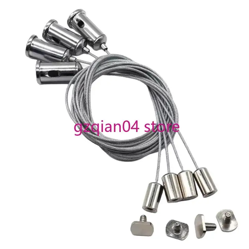 N7MD 4PCS Solidne stalowe kable zawieszenia do światła sufitowego i wiszące obrazy