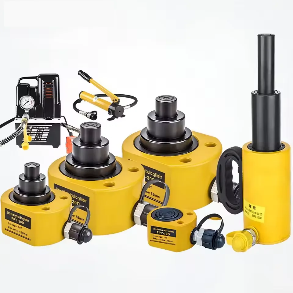 

Multi stage Low Height Hydraulic Cylinder Jack Ram Portable Hydraulic Lifting Jack Split Hydraulic Booster for Machinery Bridge