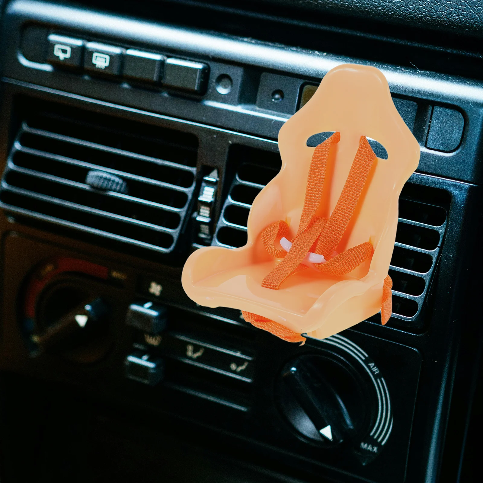 1 set seggiolino auto per clip per bocchetta dell'aria decorazione interna per auto supporto sicuro per sedile montato su veicolo finta accessorio da viaggio