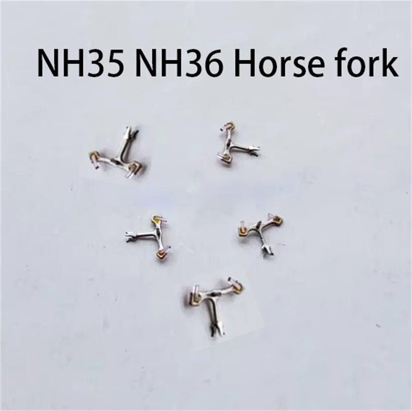 เหมาะสำหรับ NH36 NH35ชิ้นส่วนสำหรับการเคลื่อนไหวของส้อมม้าชมชิ้นส่วนซ่อมแซม NH36 NH35อะไหล่นาฬิกาส้อมม้าแบบงีบ
