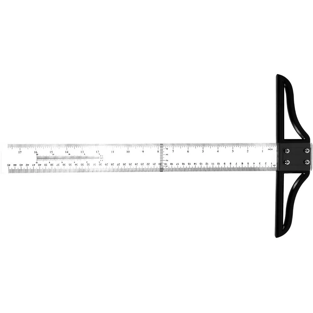 定規 30 センチメートル精密測定ツール製図描画測定用ポータブル Abs アクリル T 定規器具