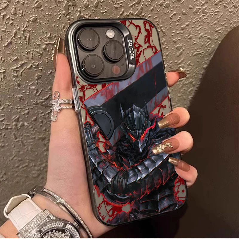 Funda rígida de teléfono con armadura de cómic Gus Berserker para iPhone 17 Air 16 15 11 12 14 13 Pro Max XS X XR Plus 8 7 SE 2020, funda a prueba de golpes