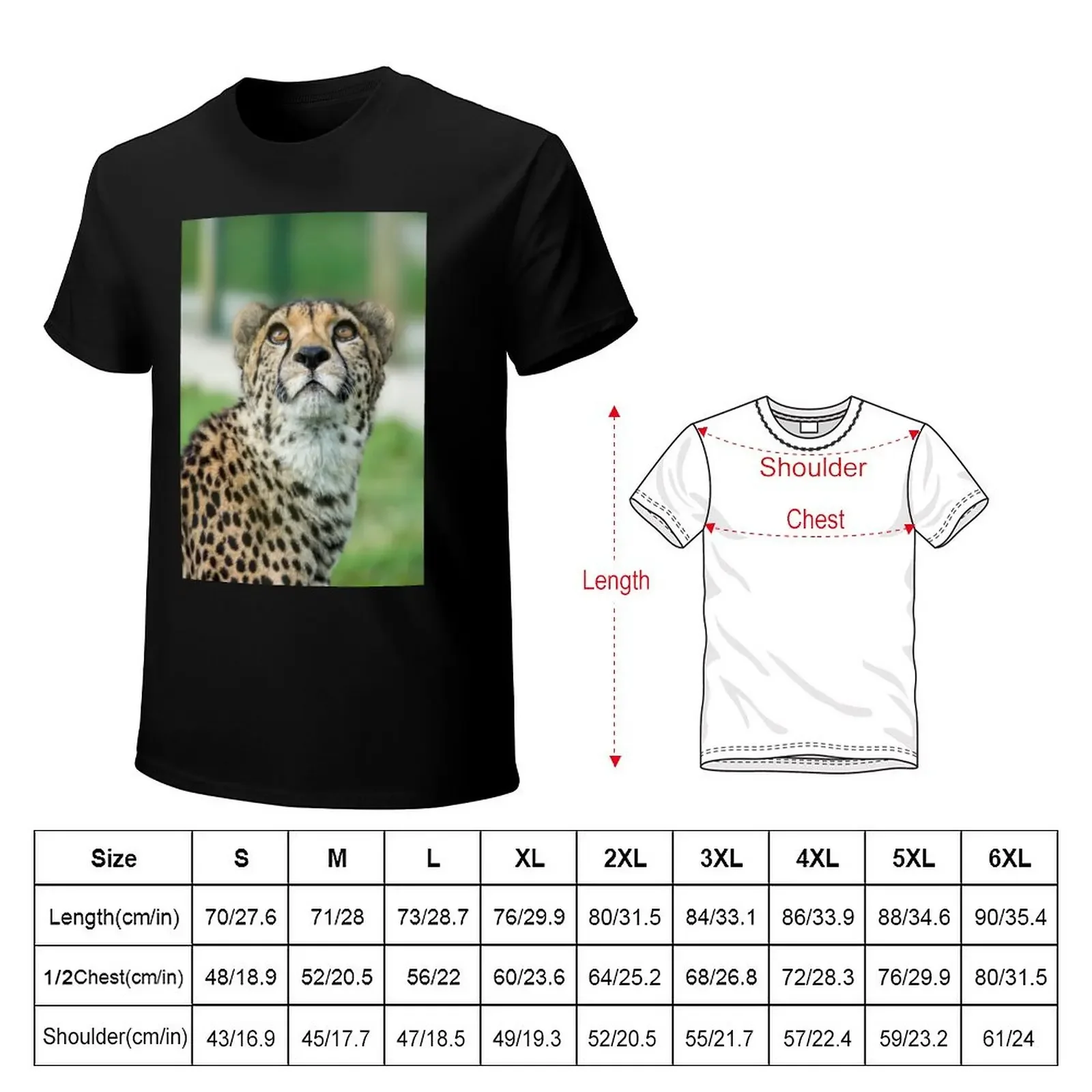 Cheetah caught in an upward gaze T-Shirt oversized heavyweights mens big and tall t shirts