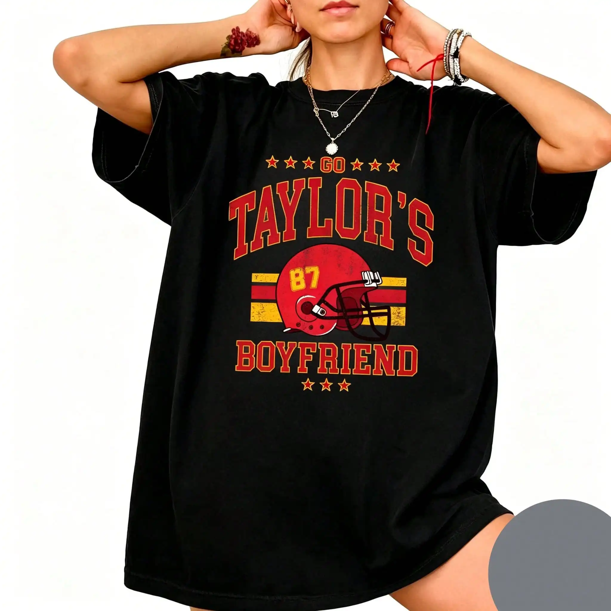 Vintage Go Tay Lors Boyfried Com Fort Colors Shirt T Rendy Kansas City Fan Shirt Karma 87 Shirt Game Day Tshirt Taylor Trav