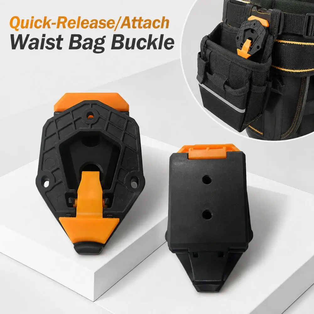 Quick-Release/Attach Waist Bag Buckle Sturdy ABS DIY Tool Bag Belt Clip Buckle Universal Tool Bag Fixing Clip All Tool Waist Bag