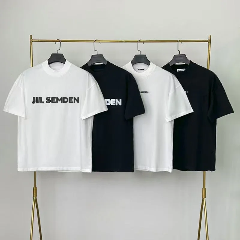 2024 Men's and Women's T-shirts Heavy Cotton T-shirts Fashion Leisure Sports Brand T-shirts Minimalist Top Jacket