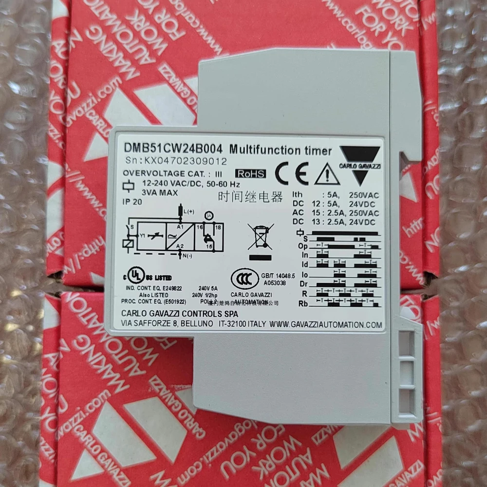 

Carlo Gavazzi DMB51CW24B004 DMB51CM24B006 DAA51CM24B001 DMB51CM24 DMB51CW24 Многофункциональное реле времени новое оригинальное
