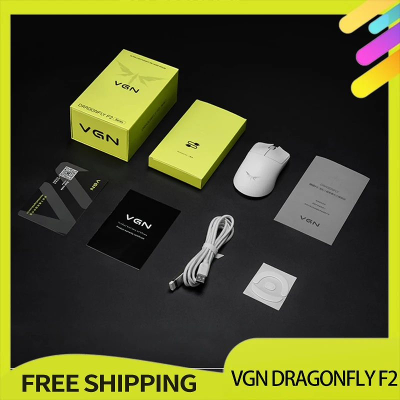 

Беспроводная мышь Vgn Dragonfly F2 Ultra+ F2 Promax 8000 Гц Paw3395/3950, разгонная, 36 к/42 к, Dpi, 8000 Гц, проводная для игровой мыши FPS