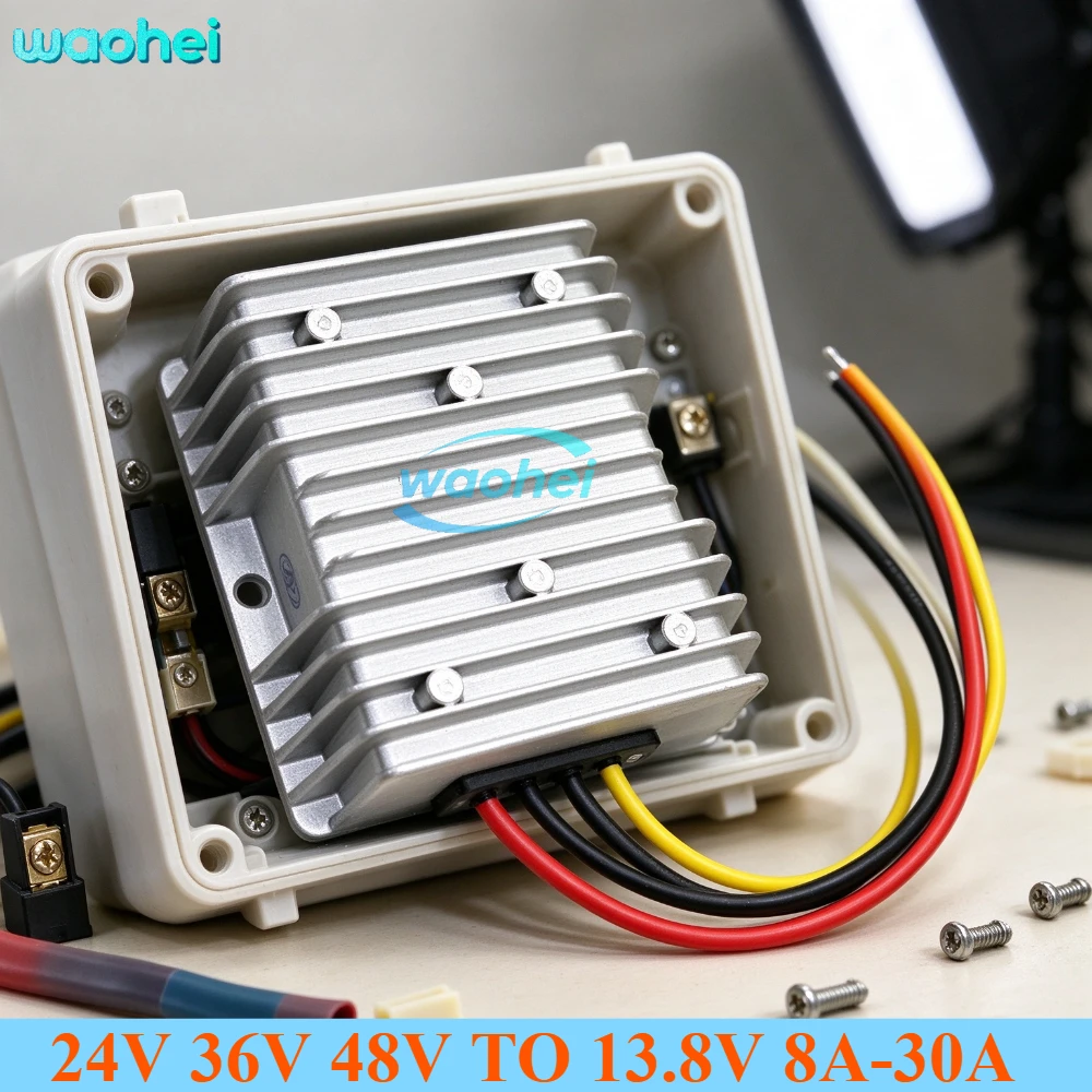 DC Buck Converter 24V 36V 48V DC TO 13.8V Voltage Regulator 13.8 Volt 8A 10A 15A 20A 25A 30A Step Down Power Module CE ROHS