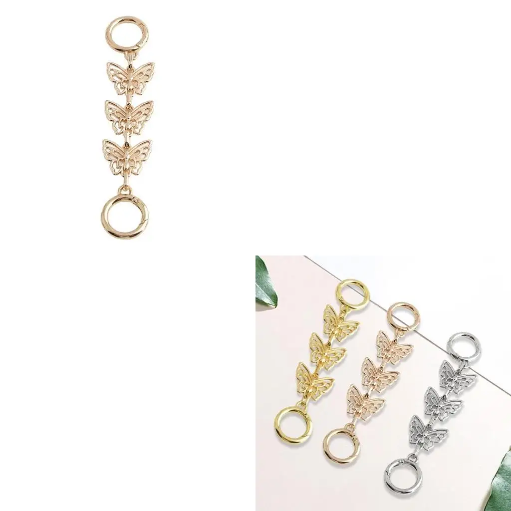 

Elegant Alloy Jewelry Extender Chain Underarm Butterfly Design Adjustable Accessory
