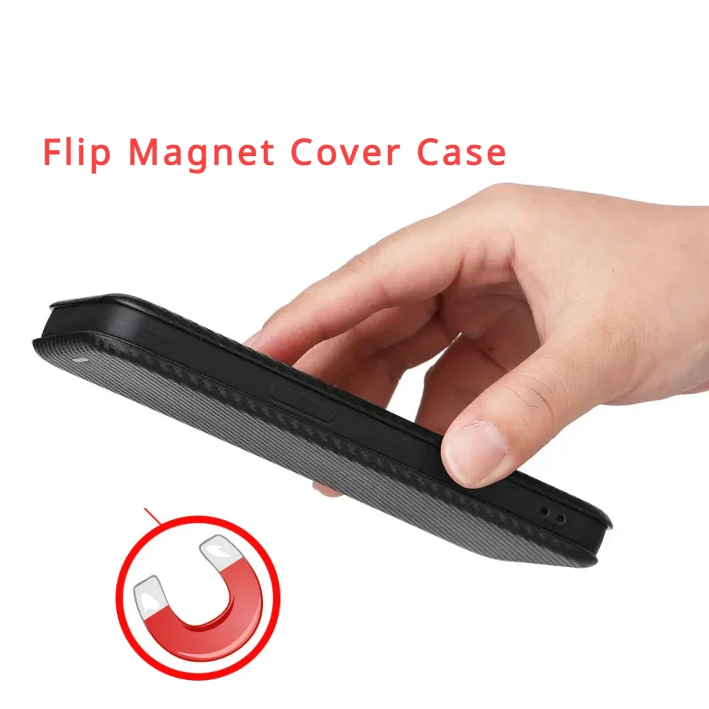 Realme GT 7 GT7 7T 5G Luxury Carbon Fiber Skin Leather Case Book Flip Magnet Full Cover For Realme GT7T GT 7 7T Phone Bags
