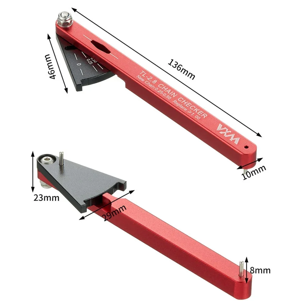 MTB Bicycle Chain Wear Indicator Tool Chain Checker Kits Multi-Functional Chains Gauge Measurement For Mountain Road Bike