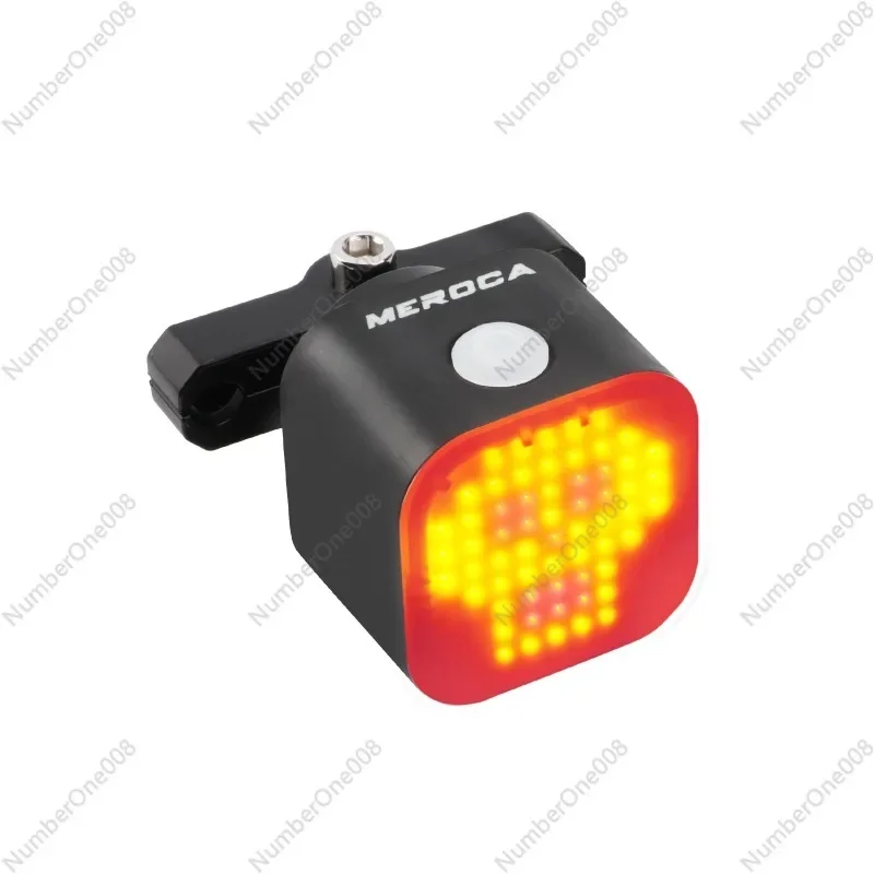 Expression Taillight Bicycle Intelligent Light Sense Brake Induction Taillight Night Riding Taillight Can Be Placed Airtag