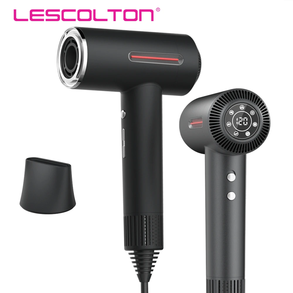 Lescolton High Speed Hair Dryers 110,000 Rpm Professional Salon Ionic Hairdryers Negative Ionic Blow Dryer Anti-static Hair Care