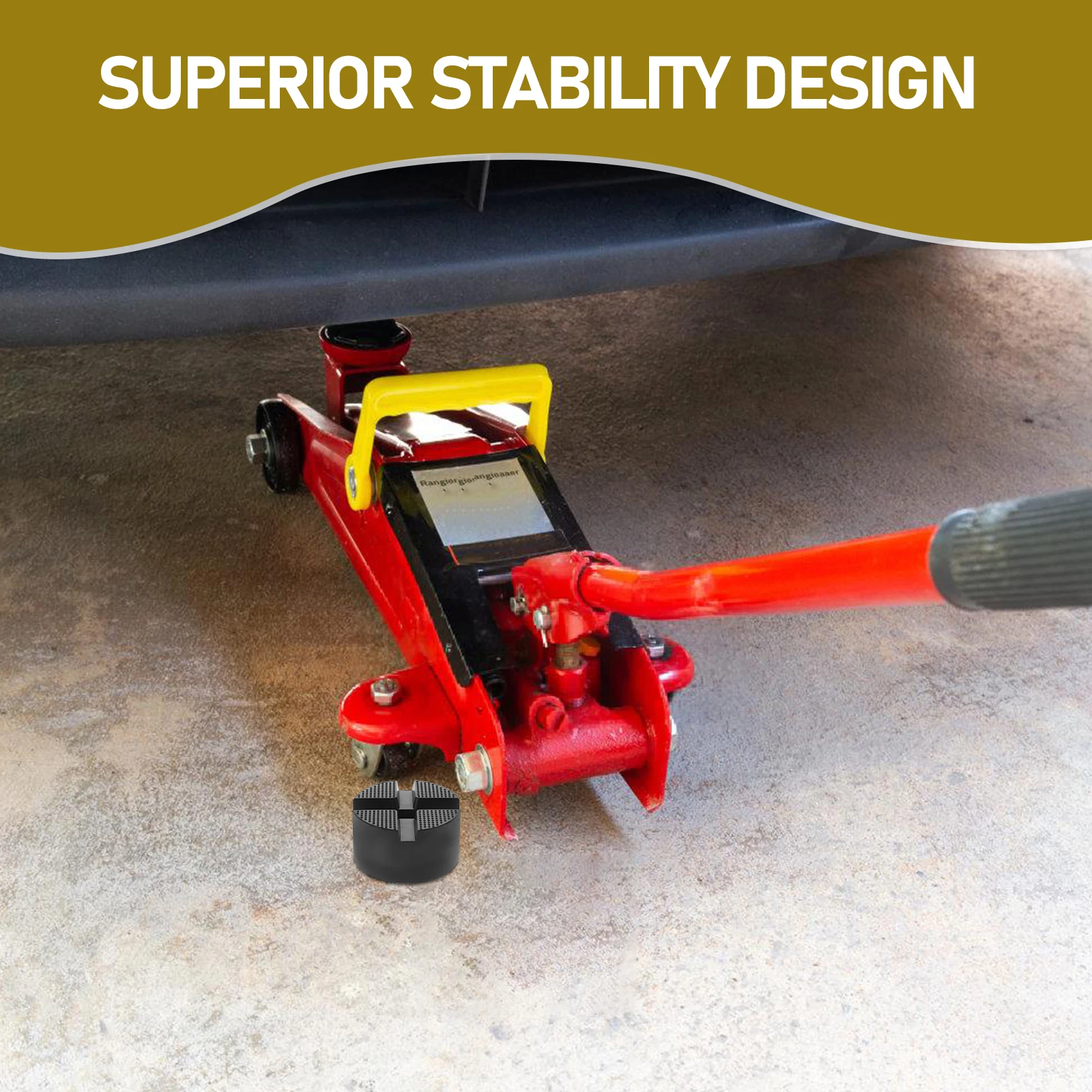 

Universal Car Jack Pads Floor Rubber Blocks Lifting Accessories Heavy Duty Durability Pinch Weld Adapter Disk Pad