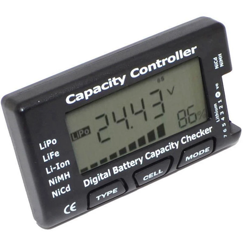 RC Cellmeter 7 Digital Battery Capacity Checker Controller Tester Voltage For Lipo Life Li-Ion Nimh Nicd Cell Meter