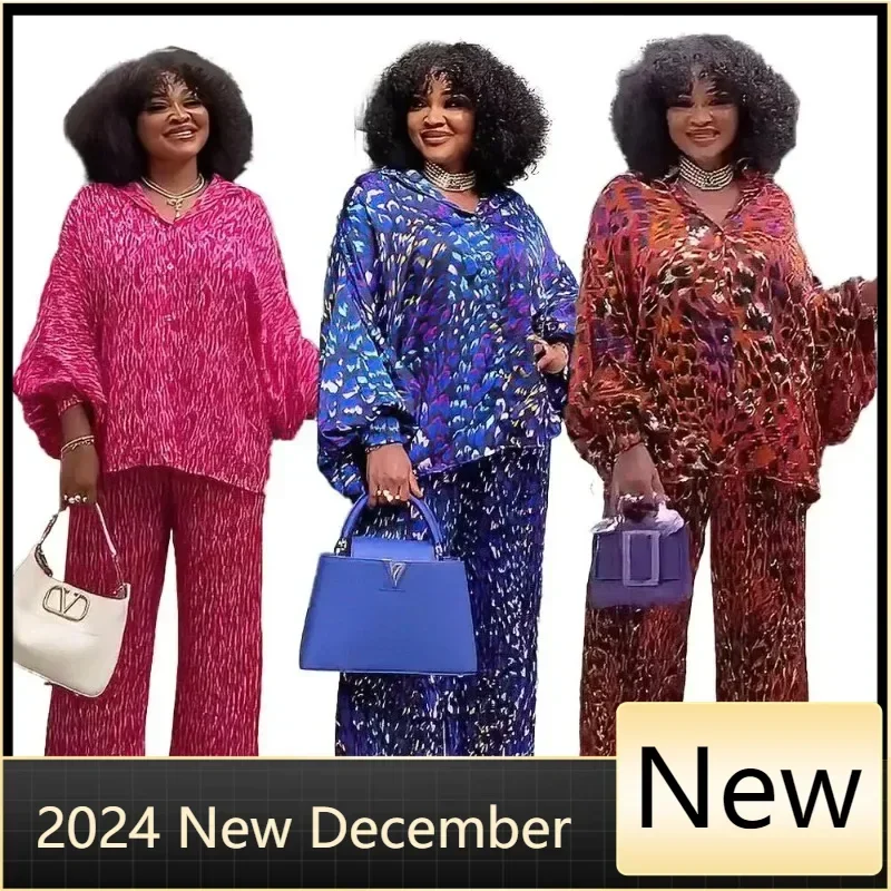 

Африканские платья в современном стиле по индивидуальному заказу для женщин, костюм, африканская одежда, свободный комплект женской африканской одежды 2025 года