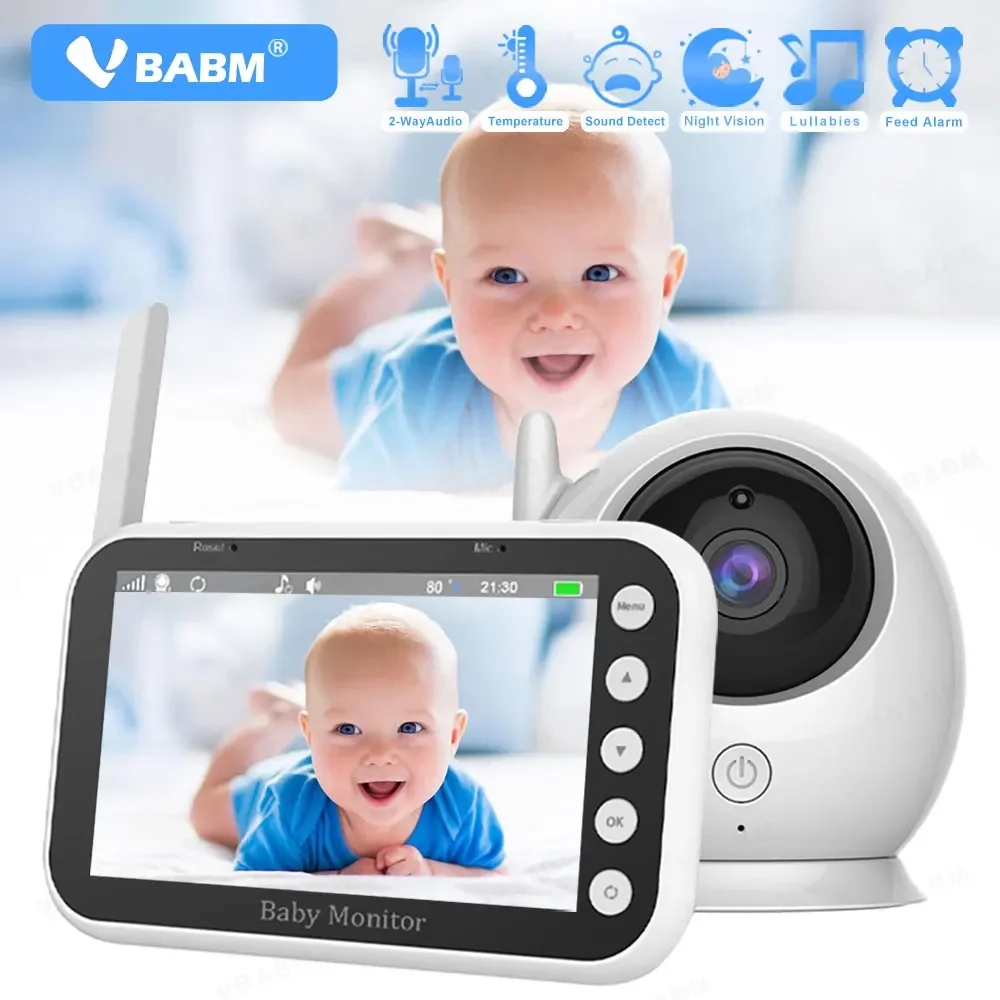 4.3 بوصة مراقبة الطفل 2X التكبير HD كاميرا فيديو لاسلكية اتجاهين الصوت الأمن VOX للرؤية الليلية درجة الحرارة مربية SecurityCamera #1