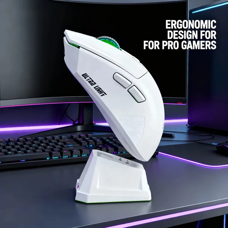 X11 ماوس بلوتوث لاسلكي ثنائي الوضع، قاعدة شحن مغناطيسية، قاعدة شحن مغناطيسية، قاعدة شحن مغناطيسية خفيفة للغاية، ماوس ألعاب ماكرو #3