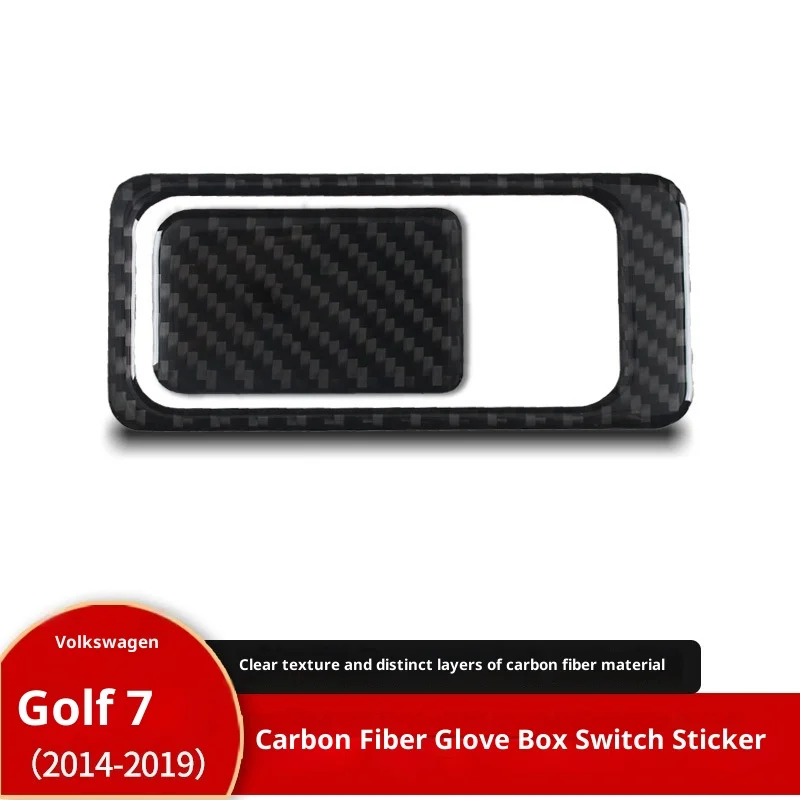 

For Volkswagen Golf 7 Carbon Fiber Glove Box Switch Sticker Golf Rline Car Interior Modification