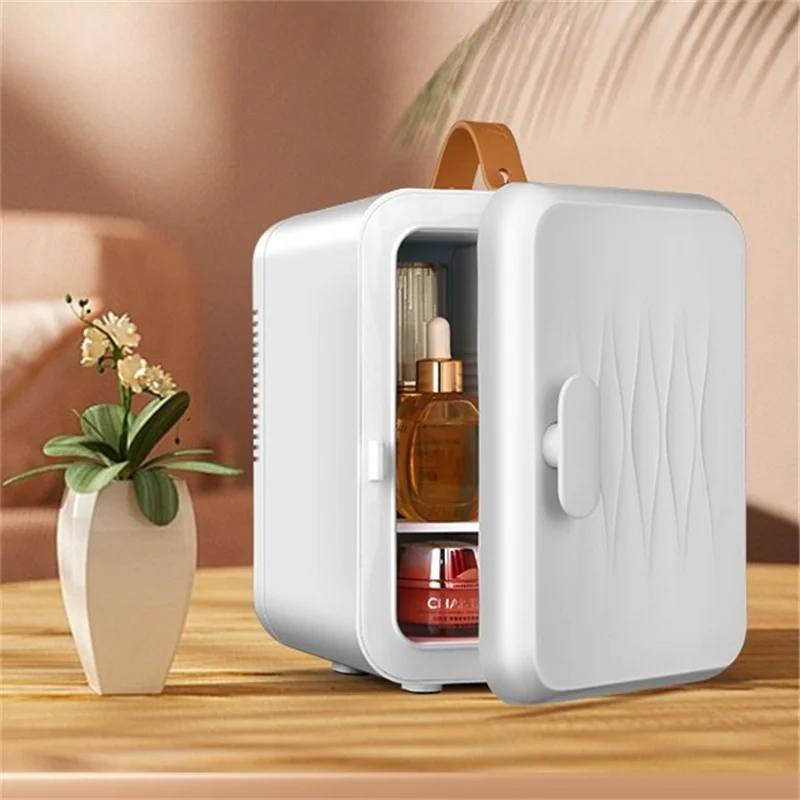 

Smart Library 6L Portable Dual-Use Mini Refrigerator And Freezer For Home Car And Travel For Small Beauty Cosmetics And Milk Sto