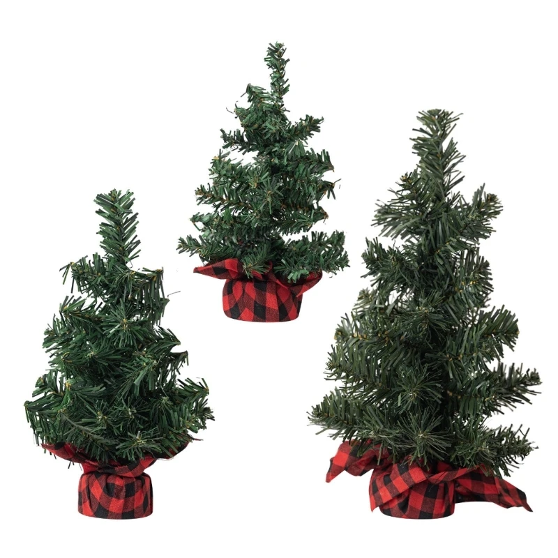 

Decorative Miniature Christmas Tree Seasonal Table Ornament Office Accessories Dropship