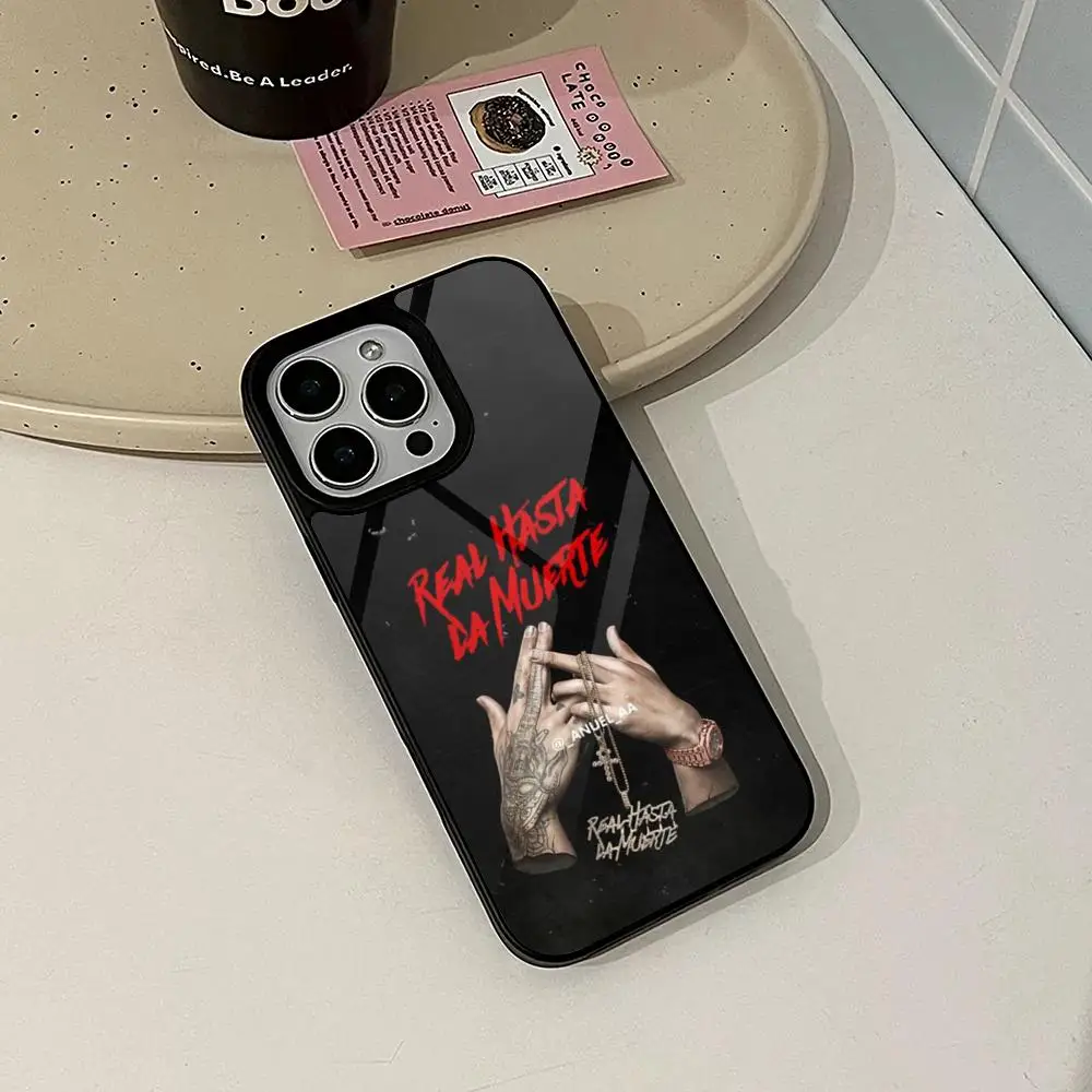 Rapper Anuel AA Real Hasta La Muerte Phone Case for Iphone 17 16 15 14 Air 13 12 11 Pro Max Mini Plus Fundas Shell PC+TPU Cover