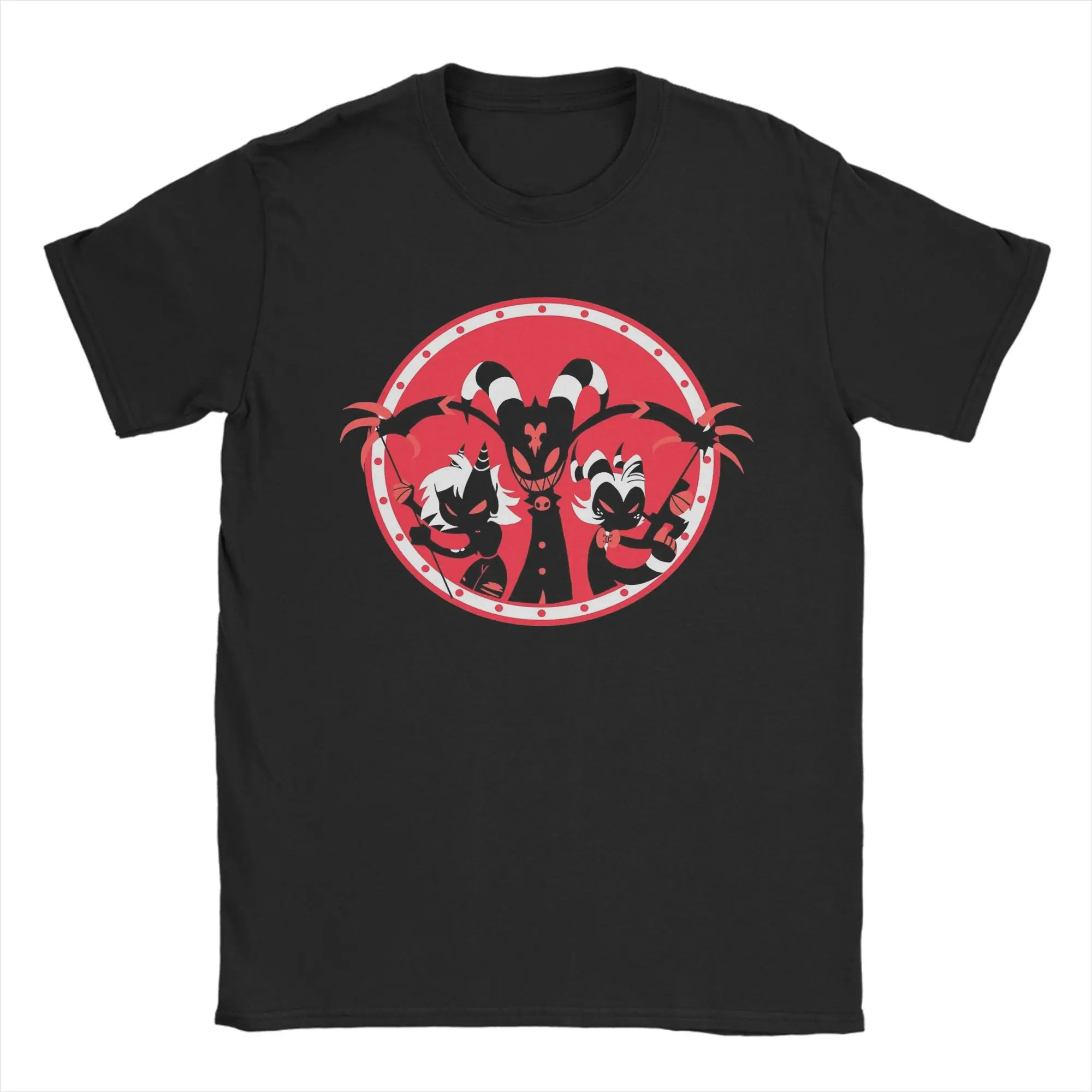 Helluvas Bosses Blitzo T Shirt Beach  Pure Cotton T-Shirts For Men's Harajuku Casual Tee Shirt Short Sleeves Vintage Clothes
